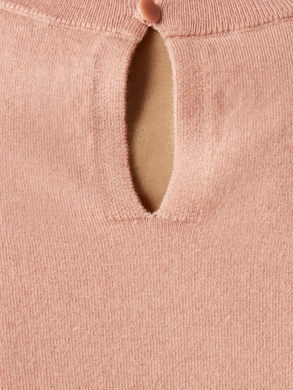 NWT J Crew Featherweight Cashmere-Blend Cropped Sweater Shell - Peach Coral Sz M - Picture 3 of 11